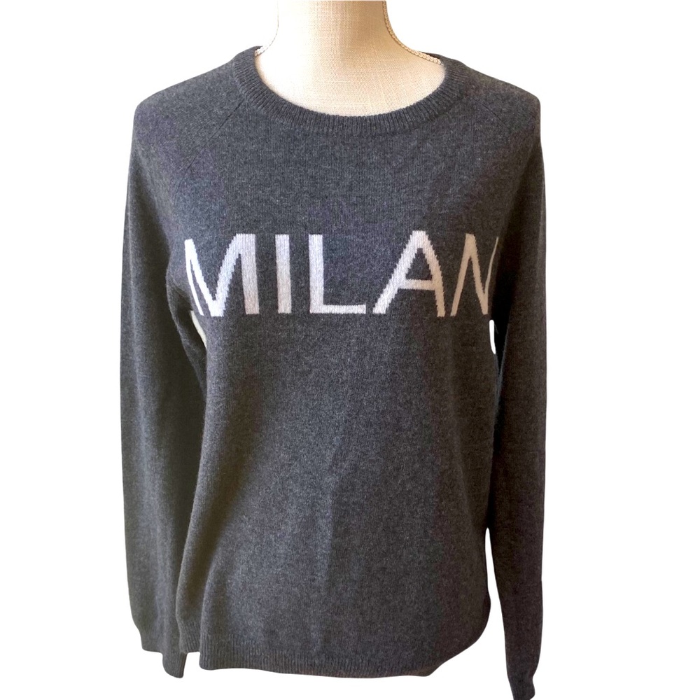 Philosophy NWT grey cashmere sweater MILAN M